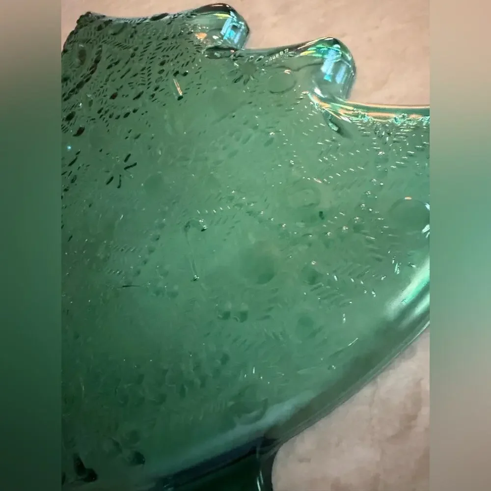 Vintage Mikasa Glass Christmas tree tray